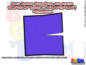 Game Board Blank 19.5 x 19.5 Quad-Fold