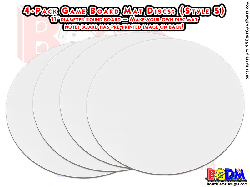 Round Game Board Mat Discs, Blank Game Mats Discs, Play Mats