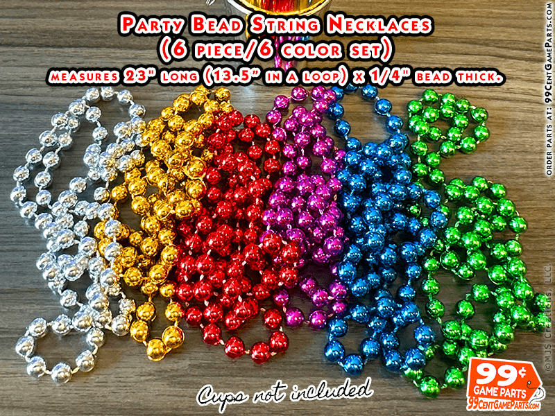 Party Bead String Necklaces