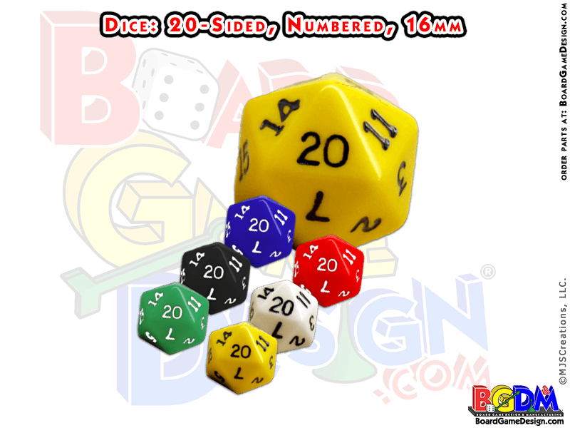 Dice (20-sided, 16mm)