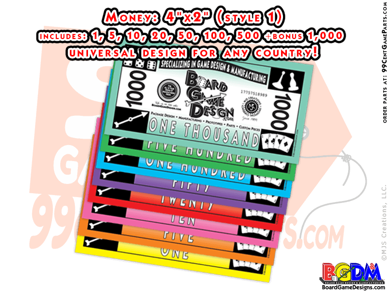 Monopoly Money Game Packs (Style 1)